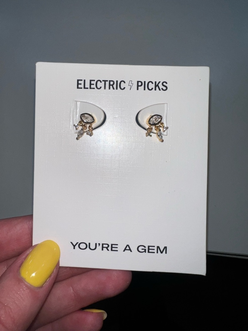 NEW: Electric Picks Crystal Stud Earrings